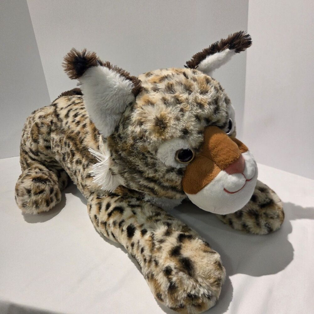 RARE Bass Pro Shops Plush Bobcat Bob Cat Lynx Large 25" HTF Hard To Find